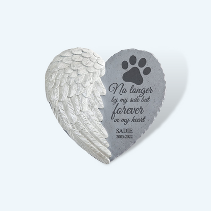 Personalized Memorial Stepping Garden Stone Engraved with Pet's Name