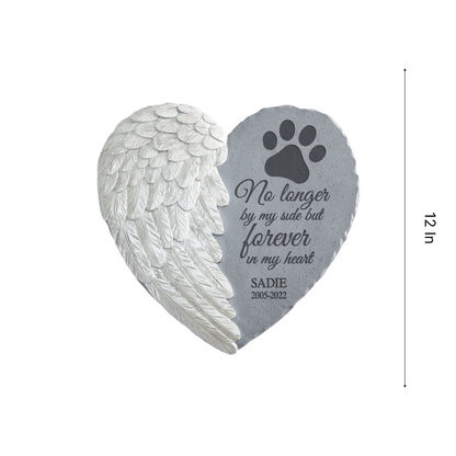 Personalized Memorial Stepping Garden Stone Engraved with Pet's Name