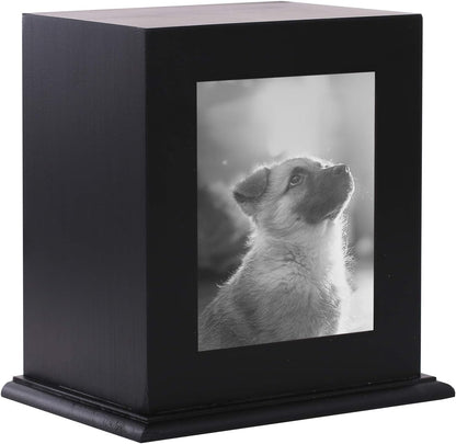 Pet Memorial Wood Photo Frame Urn (3 Colors Available)