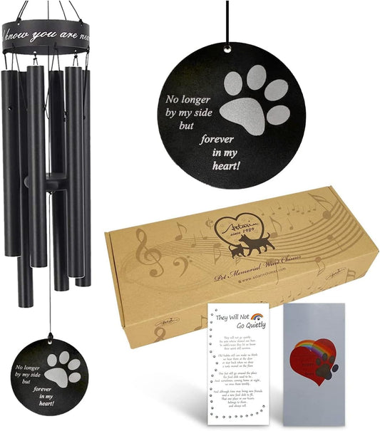 Premium Pet Memorial Wind Chimes, 30 Inches (5 Styles Available)