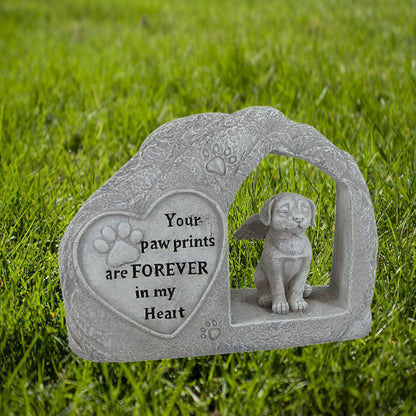 Polyresin Memorial Dog Angel Pet Statue