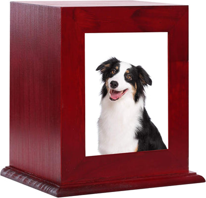 Pet Memorial Wood Photo Frame Urn (3 Colors Available)