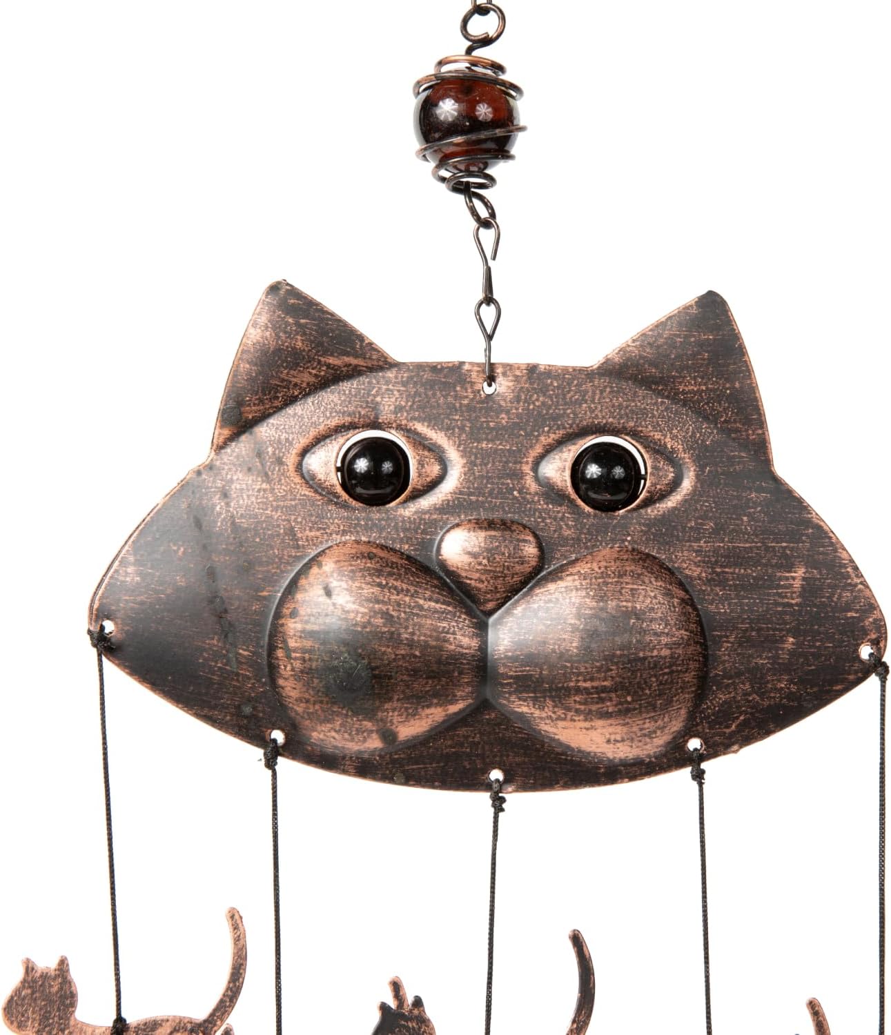 "Fancy Cat" Harmonic Soothing Garden Wind Chimes - 20"