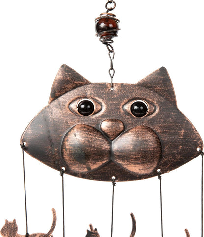 "Fancy Cat" Harmonic Soothing Garden Wind Chimes - 20"