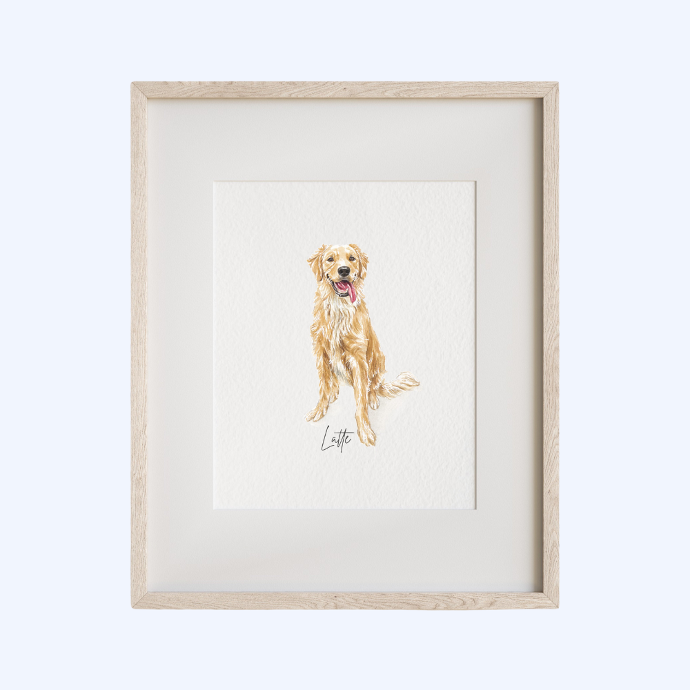 Custom Handpainted Watercolor Pet Portrait | Support Local Artists