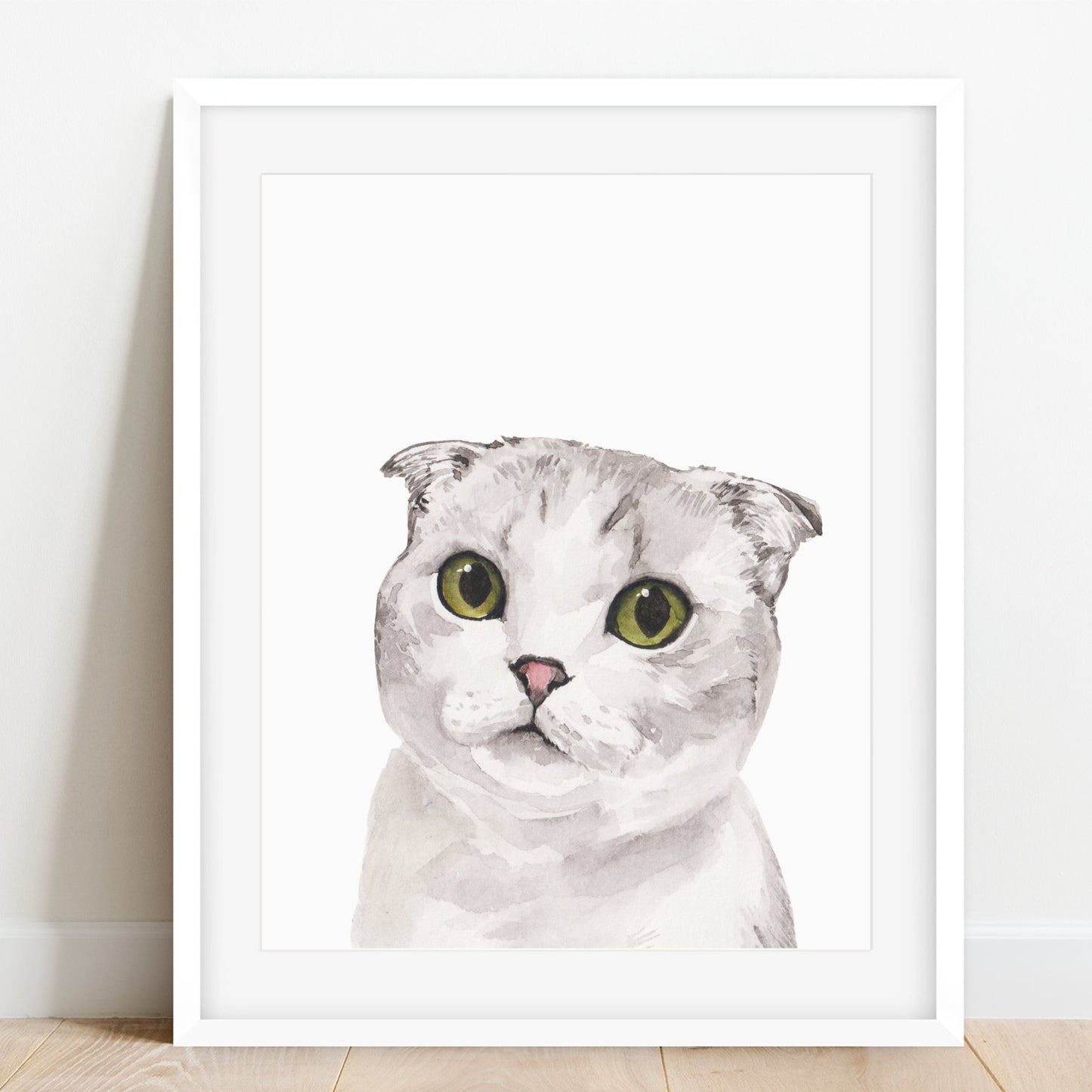 Custom Watercolor Pet Portrait by Jack | Hand Painted & Framed