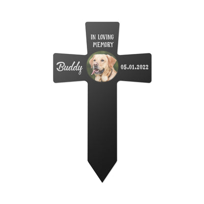 Personalized Cross Grave Marker With Photo