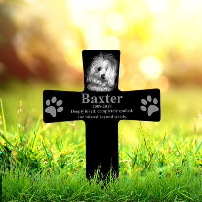 Personalized Pet Grave Marker W/ Photo Memorial