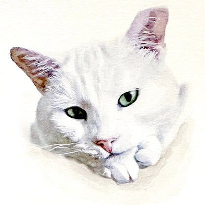 Hand-Painted Pet Portrait From Photo, Custom Watercolor Art, Made to Order Dog & Cat Painting, Family Pet Illustration, Customized