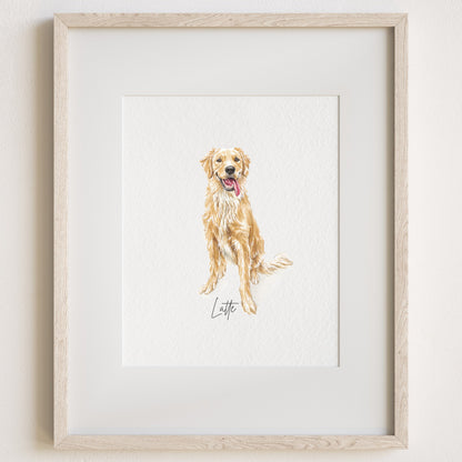 Custom Handpainted Watercolor Pet Portrait | Support Local Artists