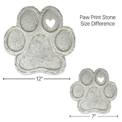 Paw-Shaped Custom Text Pet Burial Marker
