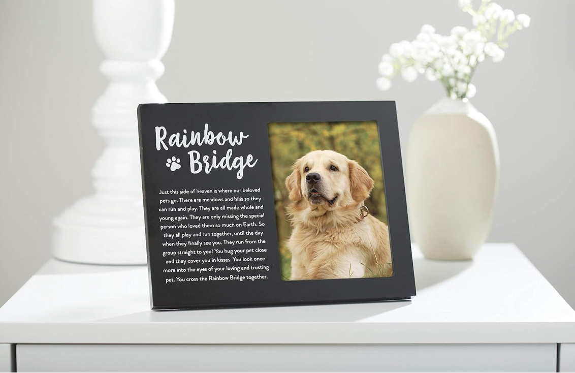 Rainbow Bridge Pet Memorial Picture Frame