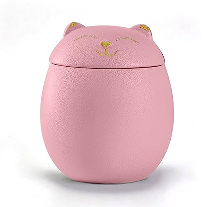 Happy Ceramic Cat Urn - 5 Colors & 2 Sizes