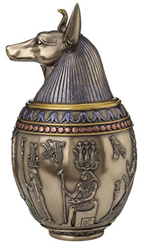 Anubis Dog Memorial Urn Canopic Jar