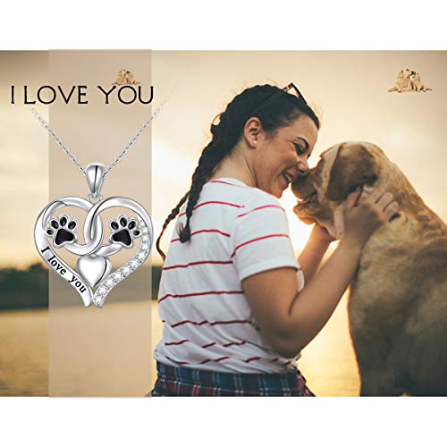 Love Dog Key Ring Cute Dog Paw Key Chain Puppy Glass Ball Pendant