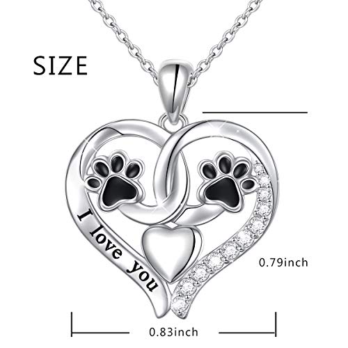 EverWith Engraved Paw Print Memorial Pawprint Pendant with Fine Crysta –  EverWith®