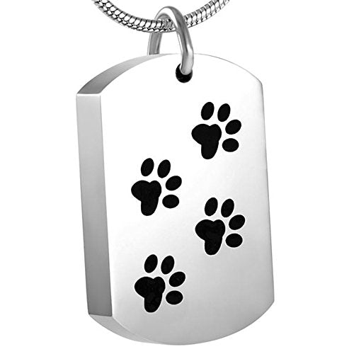 Paw Print Keepsake Urn Pendant