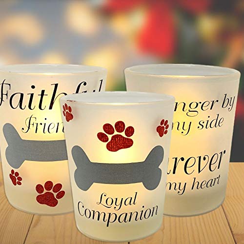 Dog Pet Memorial Gifts Dog Candle Holder Statue Pet Loss Gifts