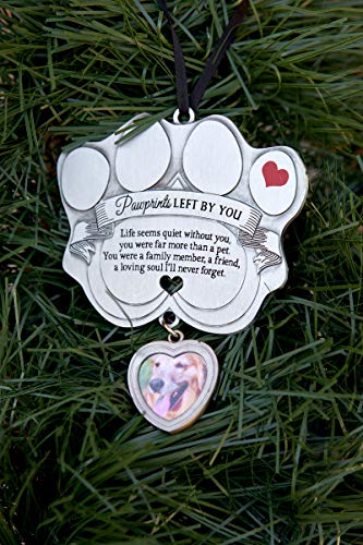 Metal Casted Paw Print Design Ornament