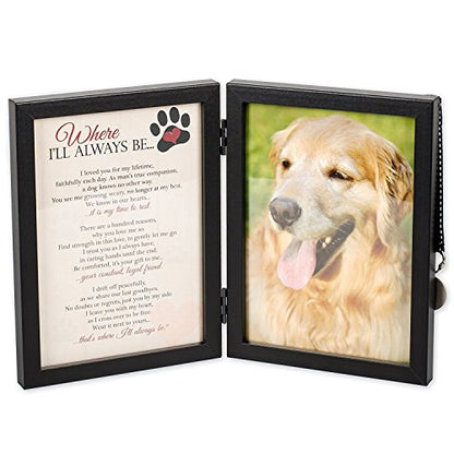 Photo Frame: Where I'll Always Be Dog Memorial - Thoughtful Pet Memorial Gift - Pet Memory Shop
