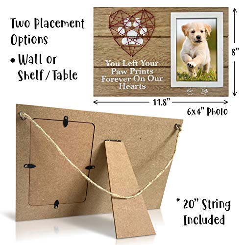 Pet Picture Frame with Paw Prints