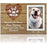 Dog Picture Frame with Paw Prints