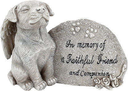 Pet Memorial Grave Marker Dog