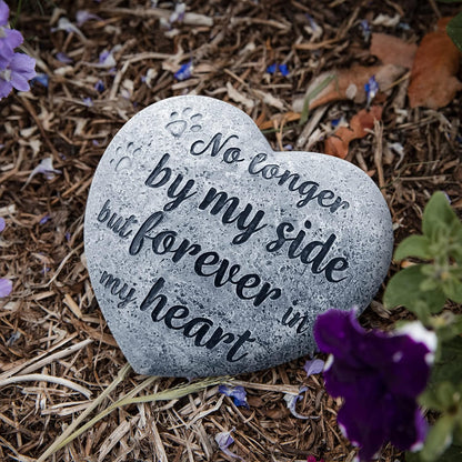 Pet Grave Marker or Memorial Stone for Cat or Dog - Hanging Tab on Back