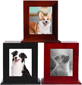 Pet Memorial Wood Urn for Ashes - Photo Frame