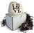Engraved  Love and a Paw Print in a Heavy Little Rock - Sympathy Gift