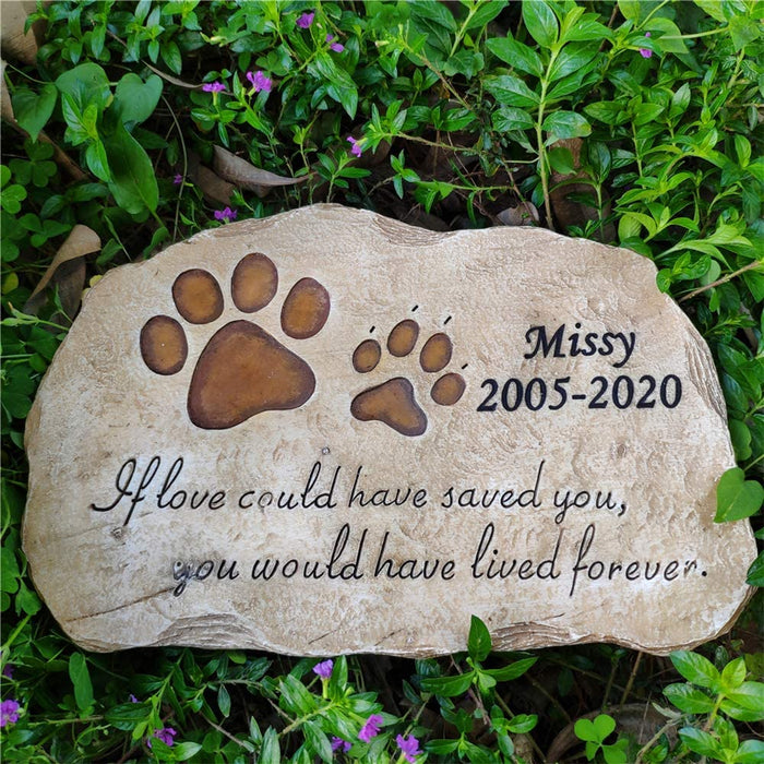 Personalized dog memory sales stones