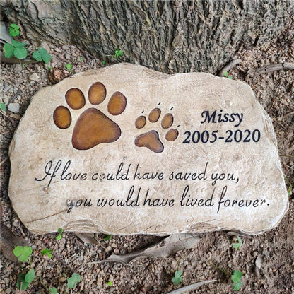 Custom Engraved "If Love Could Have Saved You" Memorial Garden Stone