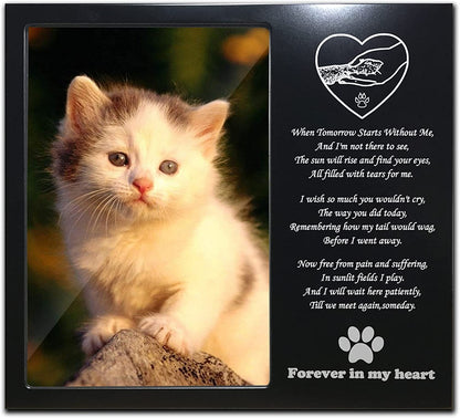 "Forever In My Heart" Pet Memorial Personalized Metal Picture Frame