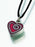 Pewter Heart Spiral Keepsake Urn Pendant - for Pets, Cats, and Dogs