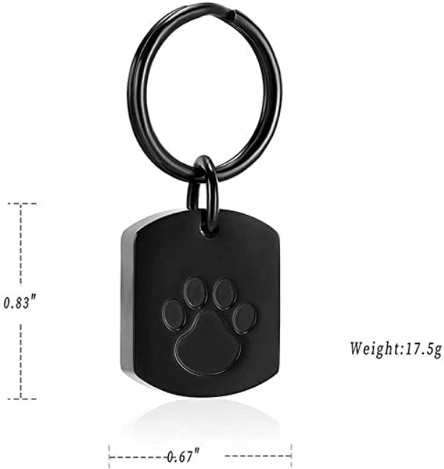 Dog 2025 urn keychain
