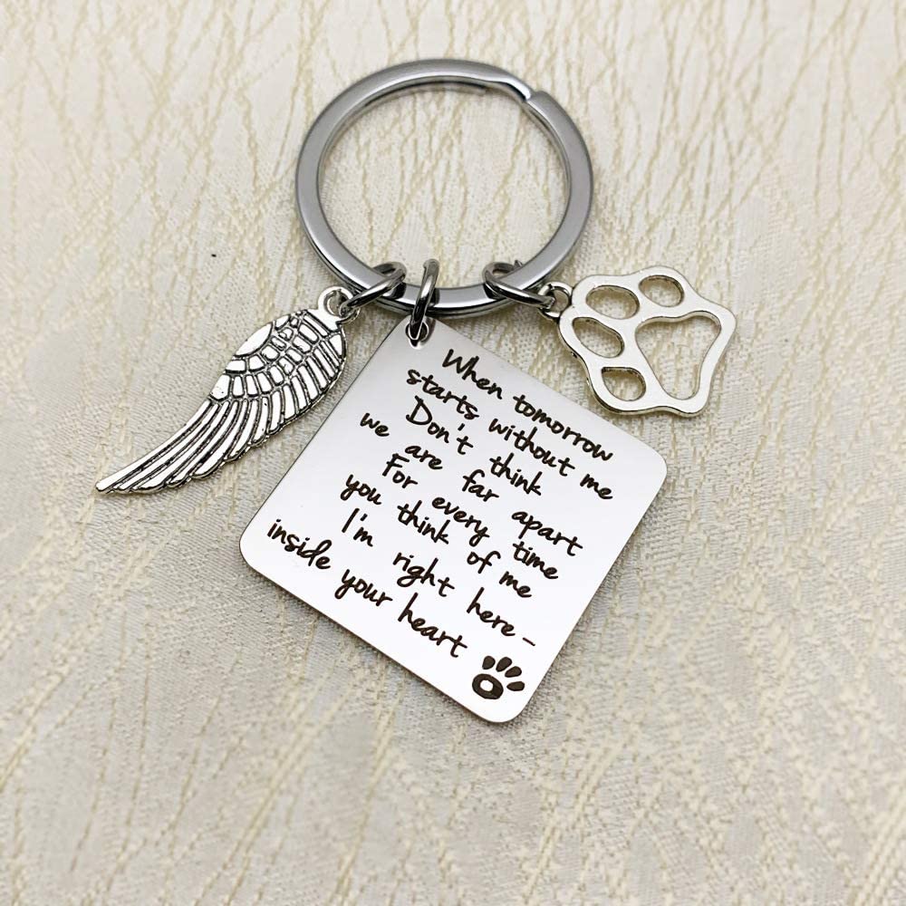 Pet Memorial Gift Loss of Cat Keychain Sympathy Jewelry Has Whiskers Keyring In Pet Memorial Gift Loss of Cat Keychain Sympathy Jewelry Has Whiskers Keyring In
