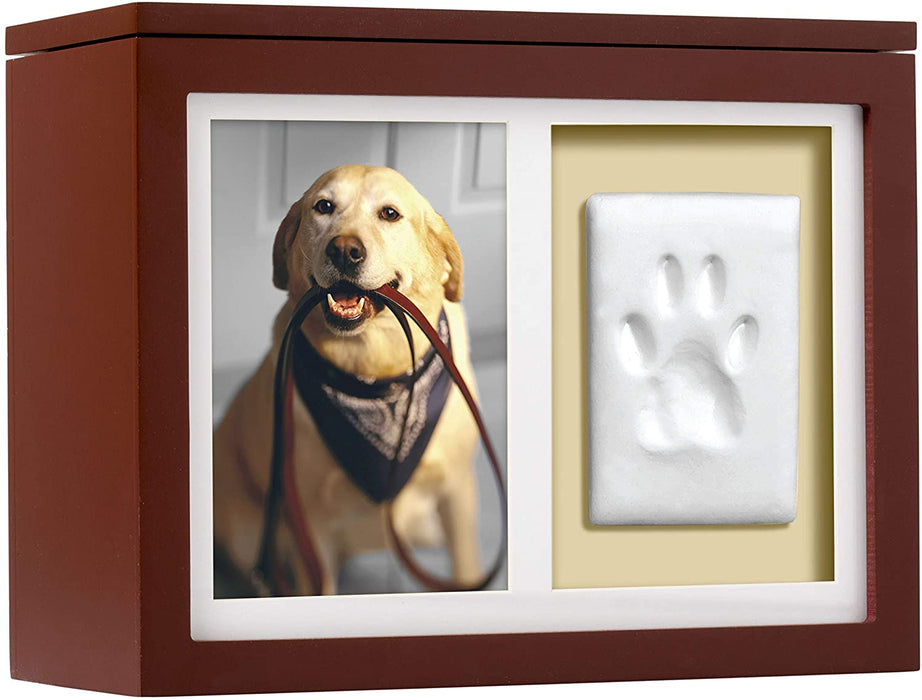 ulækkert Tomhed Bourgogne Pearhead Pet Rotating Pet Photo Memory Box and Ink Kit - Clay Paw Prin —  Pet Memory Shop