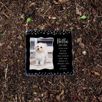 Customized Pet Memorial Photo Stone