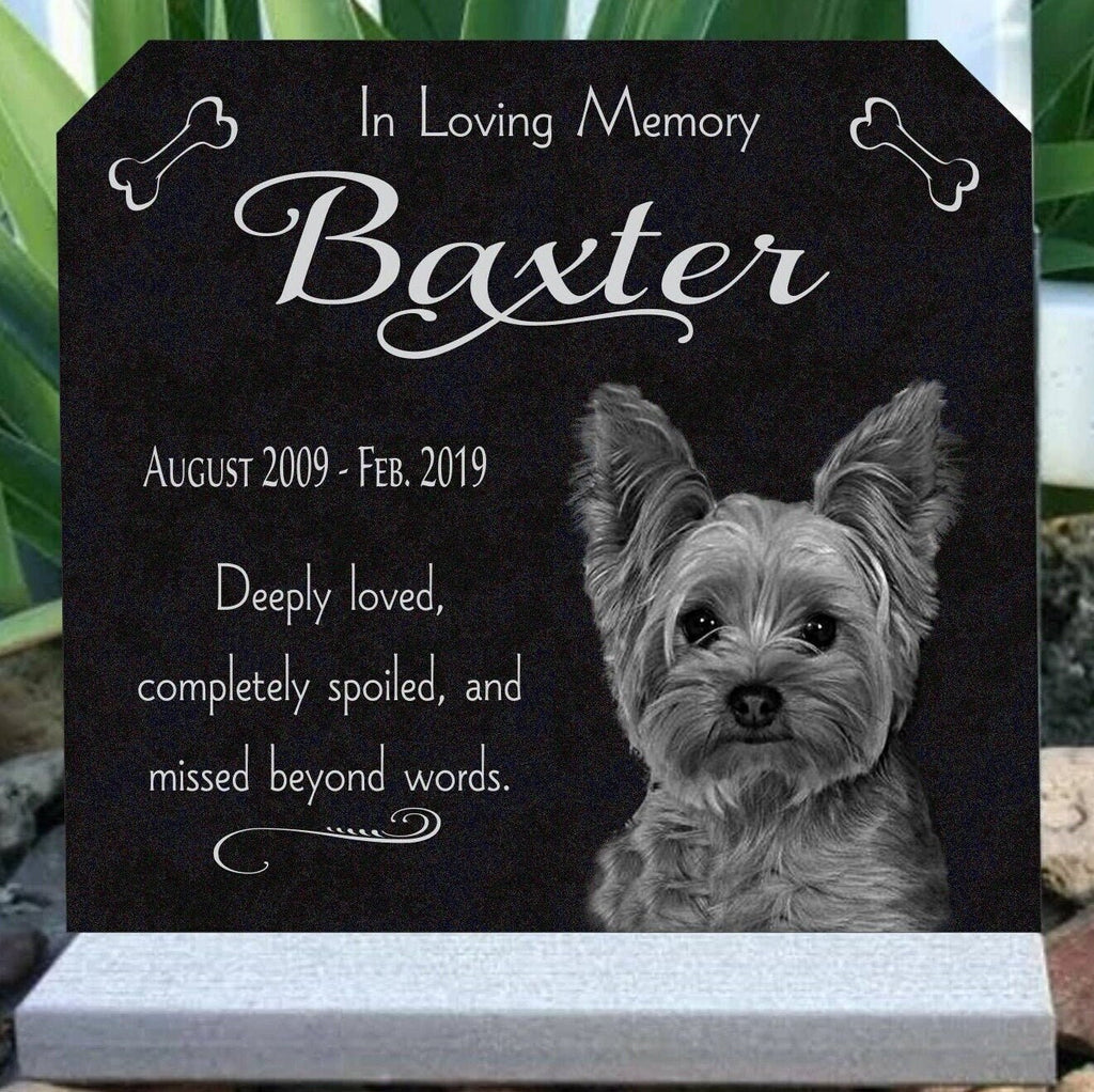 Pet Burial Markers, Headstones, Dog and Cat Grave Stones, Memorial ...