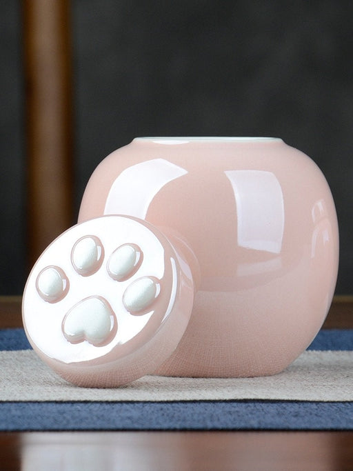 Pet Paw Porcelain Ceramic Urn