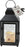 Pet Memorial Pawprint Left Metal Lantern, Black
