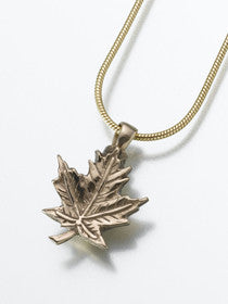 Maple Leaf Pendant Keepsake Urn